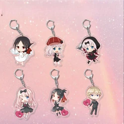 Shirogane Kei Kaguya Shinomiya Fujiwara Chika Popular Anime Peripheral Acrylic Keychain Backpack Pendant Campus Creative Gift