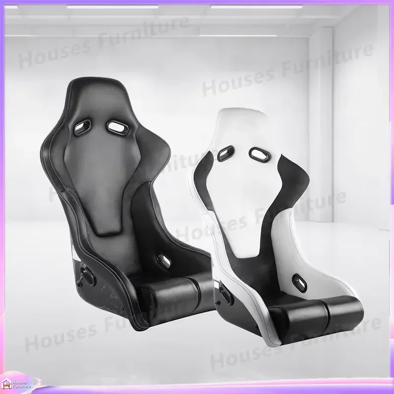 210 Carbon Fiber Gaming Chair PU Leather High Density Foam Ergonomic Computer Seat with Lumbar Support Pillow Office Desk