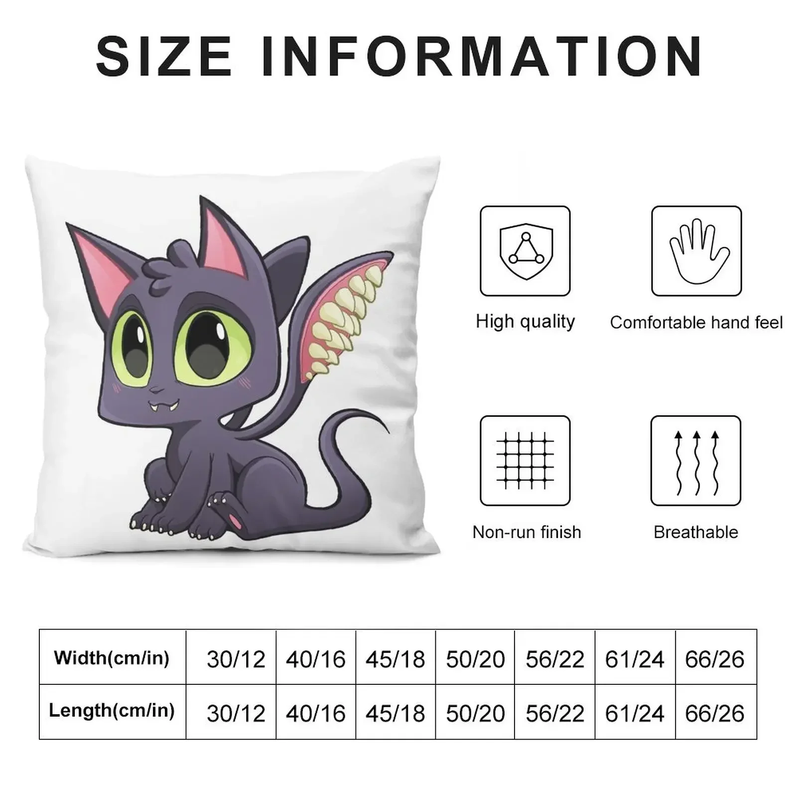 Baby Displacer Beast - Cute D&D Adventures Throw Pillow Decorative Cushion Cover Throw Pillow Covers Pillow Decor