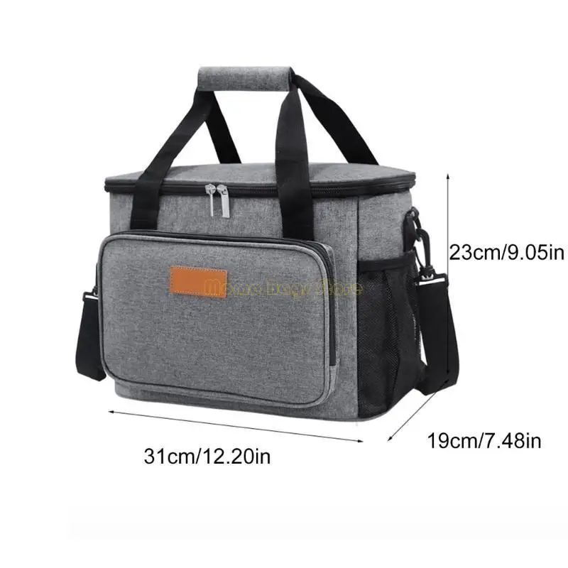 كيس حراري x90d حرارة كبيرة من النزهات حقيبة معزولة للتخييم للتخييم #6