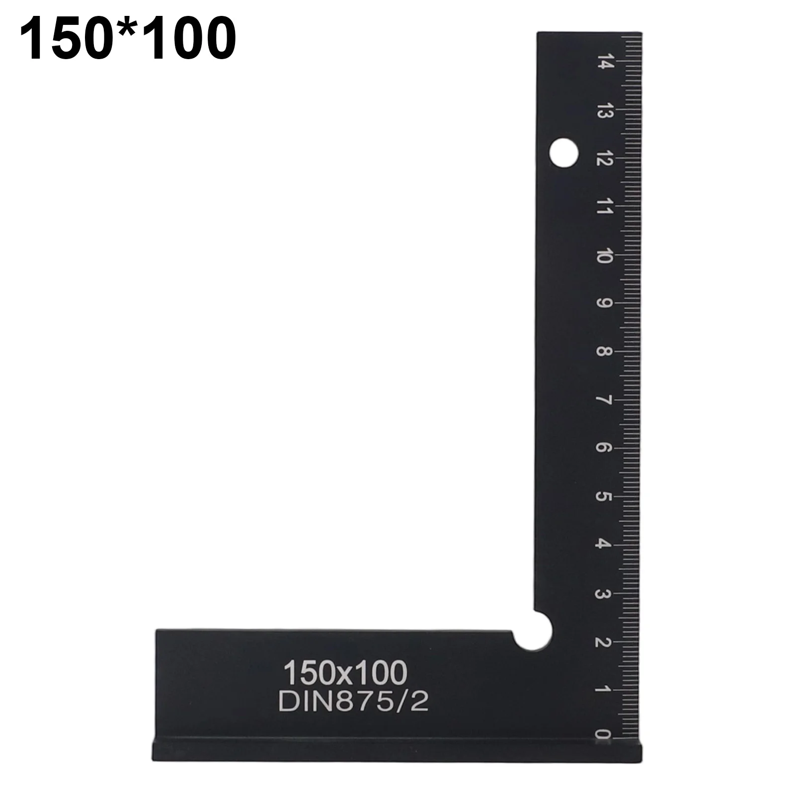 

1PCS 90 Degree Flat Edge Square Ruler Carpentry Square Hardened Carbon SteelAngle Measuring Tool With Stand Woodworking Ruler