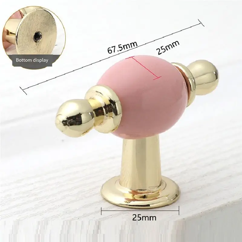 N10R-Fashion Cabinet Handle Golden Kitchen Cupboard Door Handle European Style White Furniture Handle'