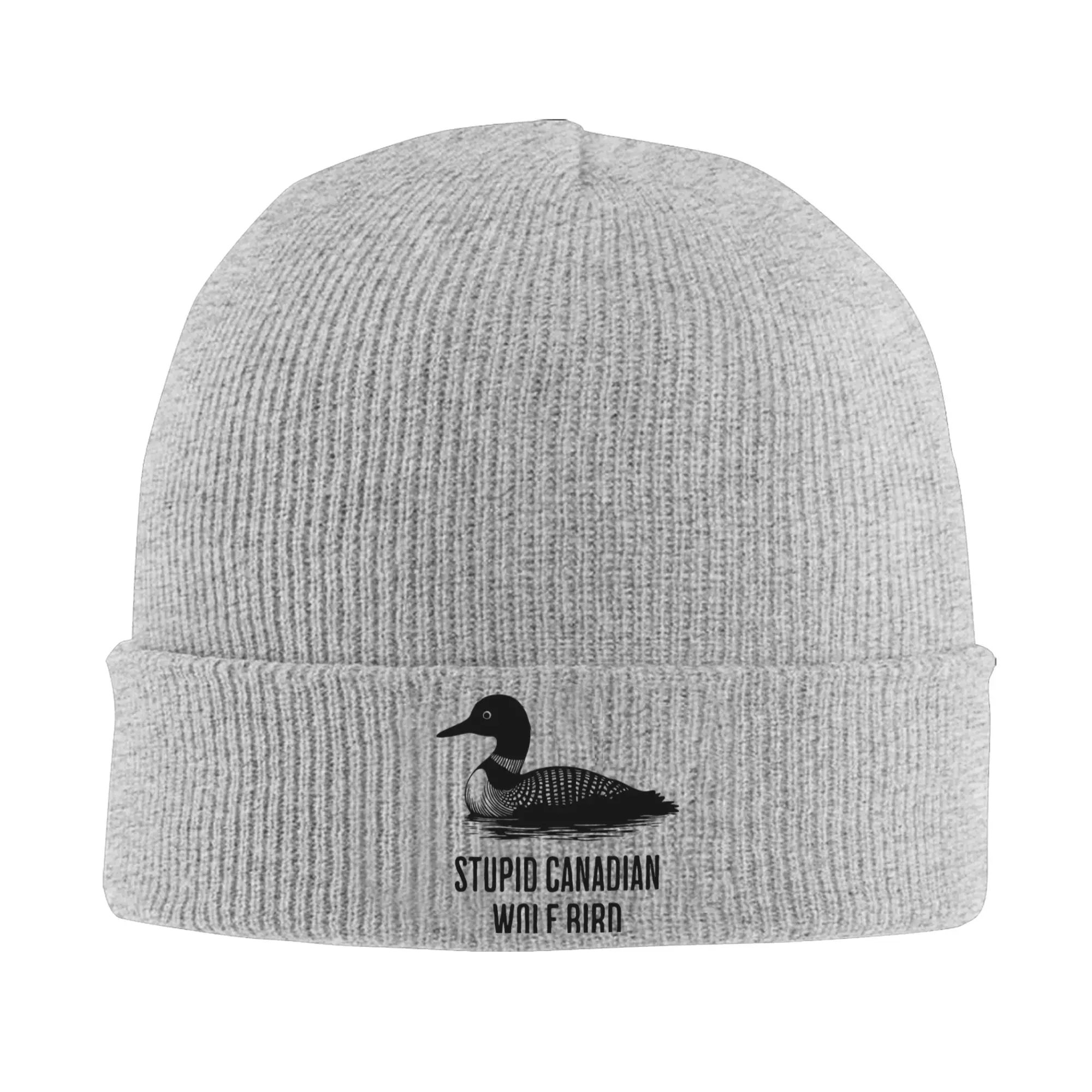 Heated Rivalry  Funny Loon Quote Knit Hat Beanie Winter Hats Warm Unisex  Color Stupid Canadian Wolf Bird Caps Men Women Gifts,