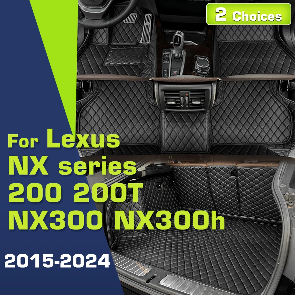 

Автомобильные коврики для LEXUS NX series 200 200T NX300 NX300h 2015-2024 23 22 Коврик в багажник на заказ Автоматические подушечки для ног Аксессуары для интерьера