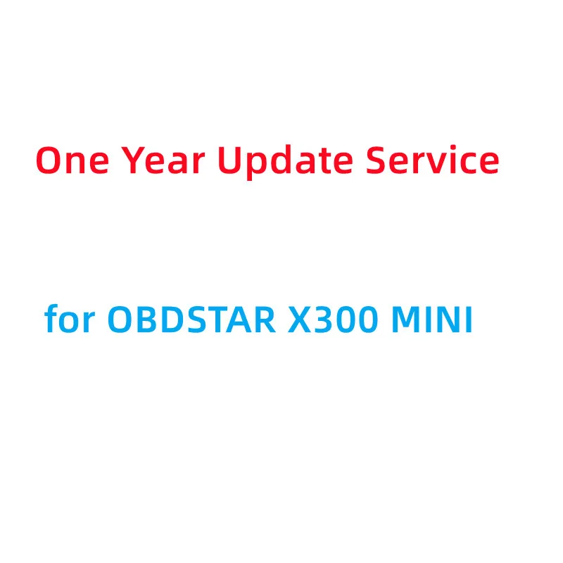 

OBDSTAR X300 MINI One Year Update Service for Chrysler Jeep Dodge / JLR / VW / PSA / GM / Renault Dacia / Fiat / Ford Mazda