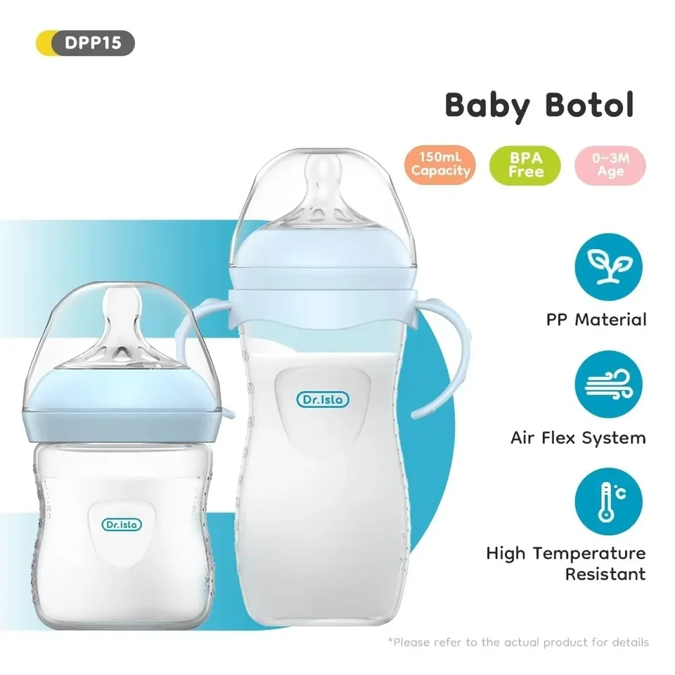 아기 PP 젖병 150/240/330ML 손잡이가 있는 신생아 젖병 우유병 수유용 젖병 신생아 수유용품 BPA 프리