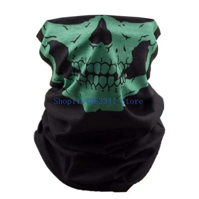 5asd macio elástico pescoço cachecol crânio padrão impressão cobertura para ciclismo escalada e frio protetor