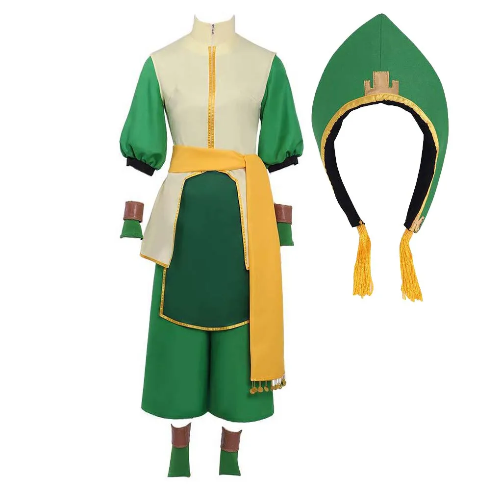 

Holloween Party Anime Avatar The Last Airbender Toph Beifong Cosplay Costumes
