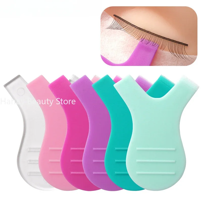 1pcs Eyelash Makeup Brushes Reuseable Plastic Clean Comb Y Shape Eyebrow Lifting Curler Lash Extension Perm Eyelashes Tools