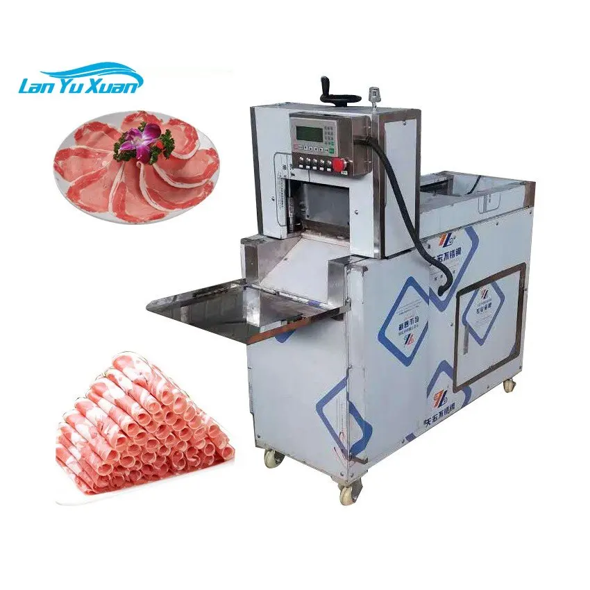 Industrial Frozen Chipper Meat Block Cutter Bacon Slicer Machine