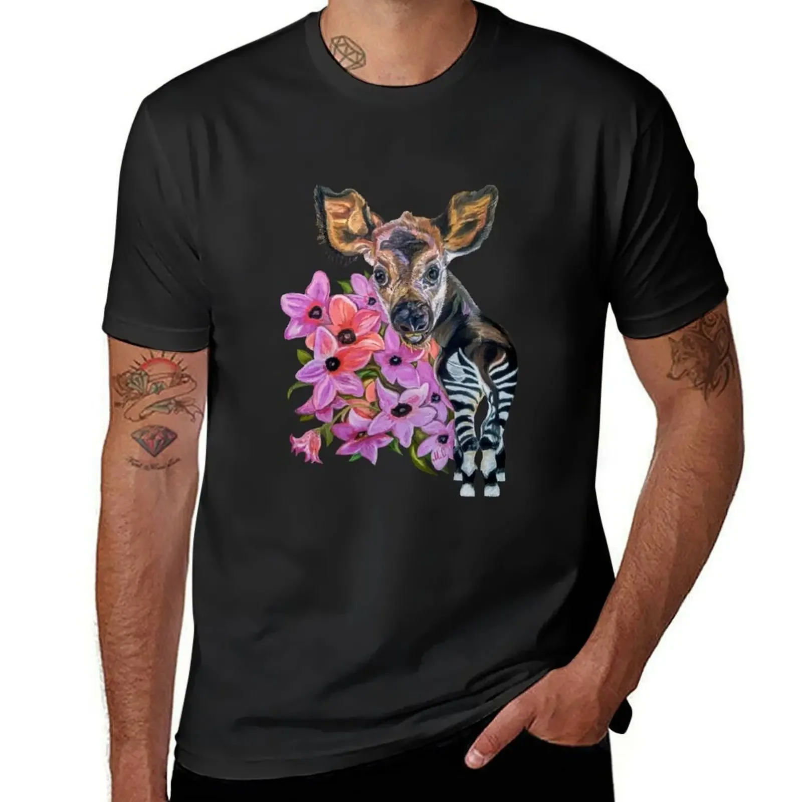 Baby Okapi T-Shirt summer 2025 aesthetic clothes summer shirt mens graphic t-shirts big and tall