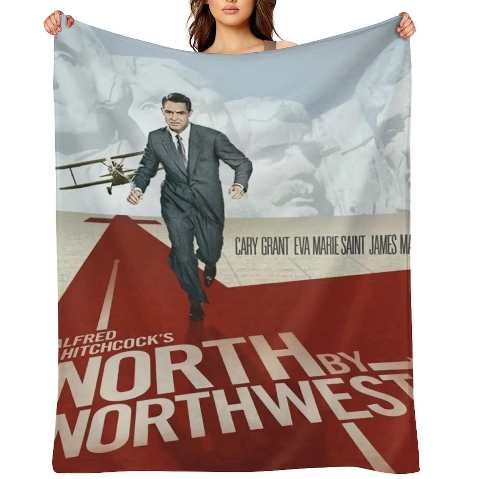 

North by Northwest (1959) Throw Blanket Cute Plaid Summer Hairy warm for winter Blankets