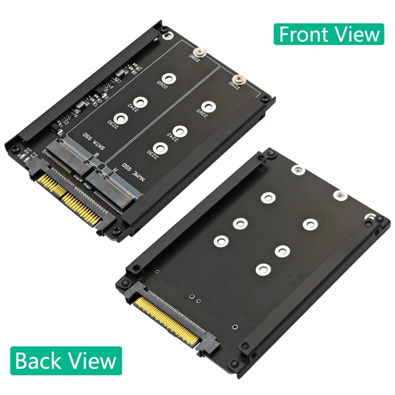 2 In 1 M.2 NVME SSD And B Key/B&M Key SSD To SFF-8639 U.2 With Frame Bracket - Retain MSATA SSD As 7Mm 2.5In SATA Drive