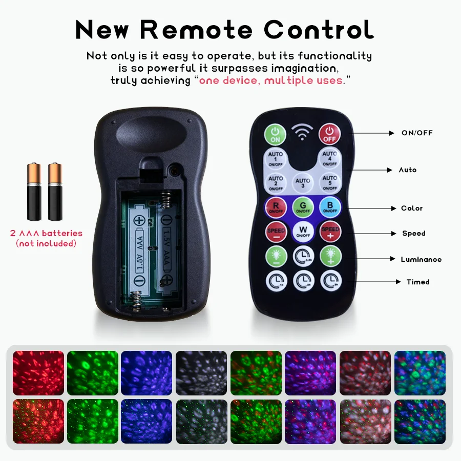 1/2pcs romantic 8-color crystal cube/cylinder corrugated texture projection USB lamp, USB ambient light, USB plug-in use, touch