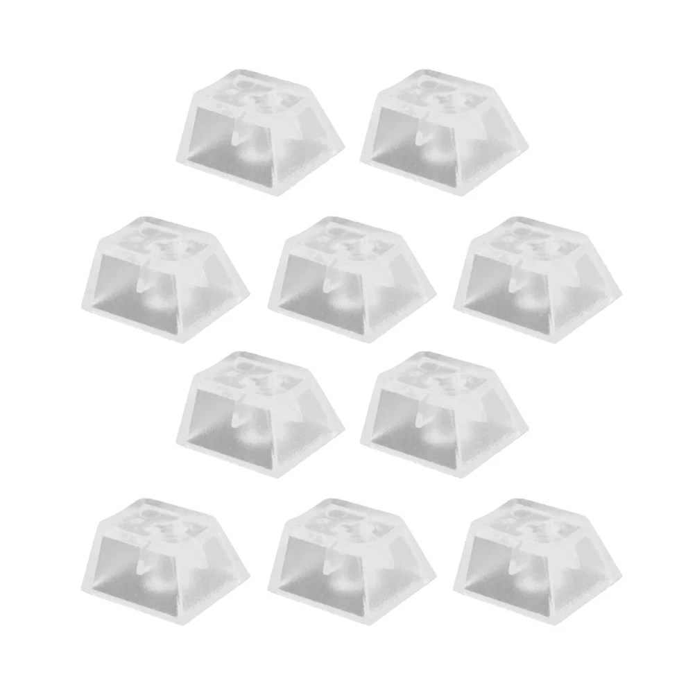 

10 Pcs Keycap Clear Blank Keys Mechanical Keyboard Caps Translucent Design Brighter Backlight Smooth Surface Gaming Accessories