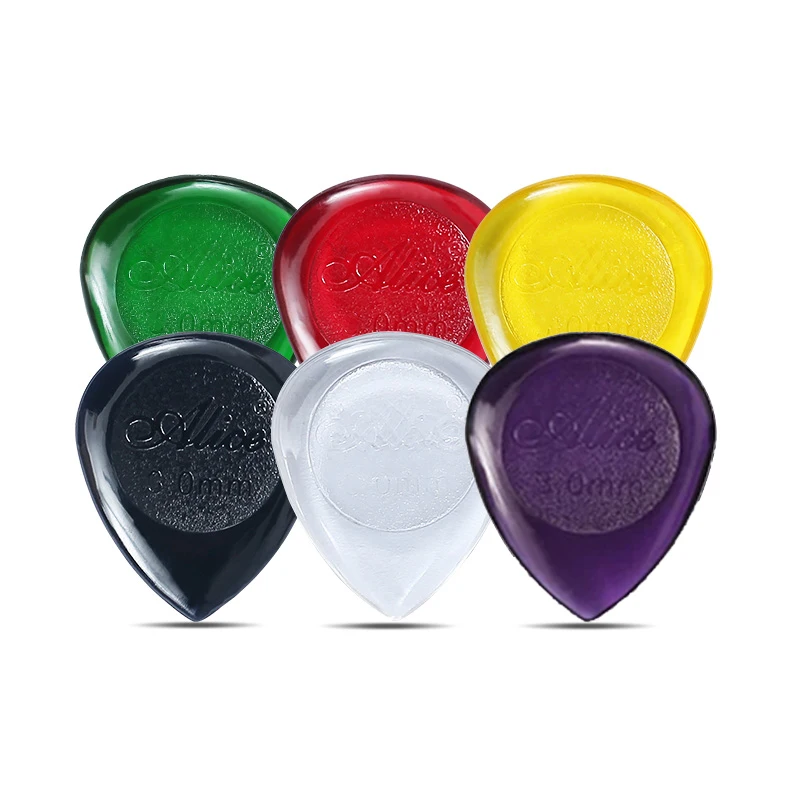 Premium Mixed Mini Teardrop Picks – 5 or 10PCS Pack in 1mm/2mm/3mm Thickness for Smooth Strumming & Fast Lead Playing TMZ