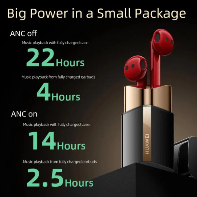 Original Huawei FreeBuds Lipstick Wireless Bluetooth Headphone Touch Control Earphone Noise Canceling Headset With Microphone