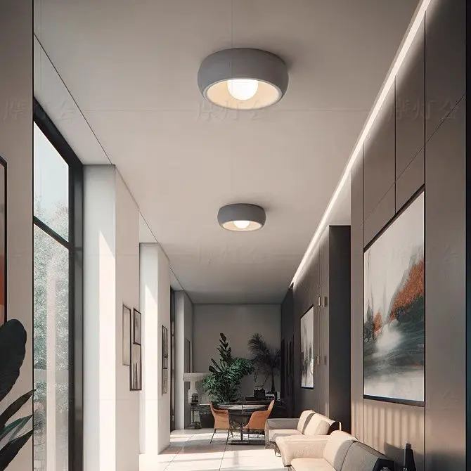 

Modern Minimalist Rotundity Ceiling Pendant Light for Cloakroom Balcony Aisle Corridor Ceiling Mounted Originality Lamp Fixture