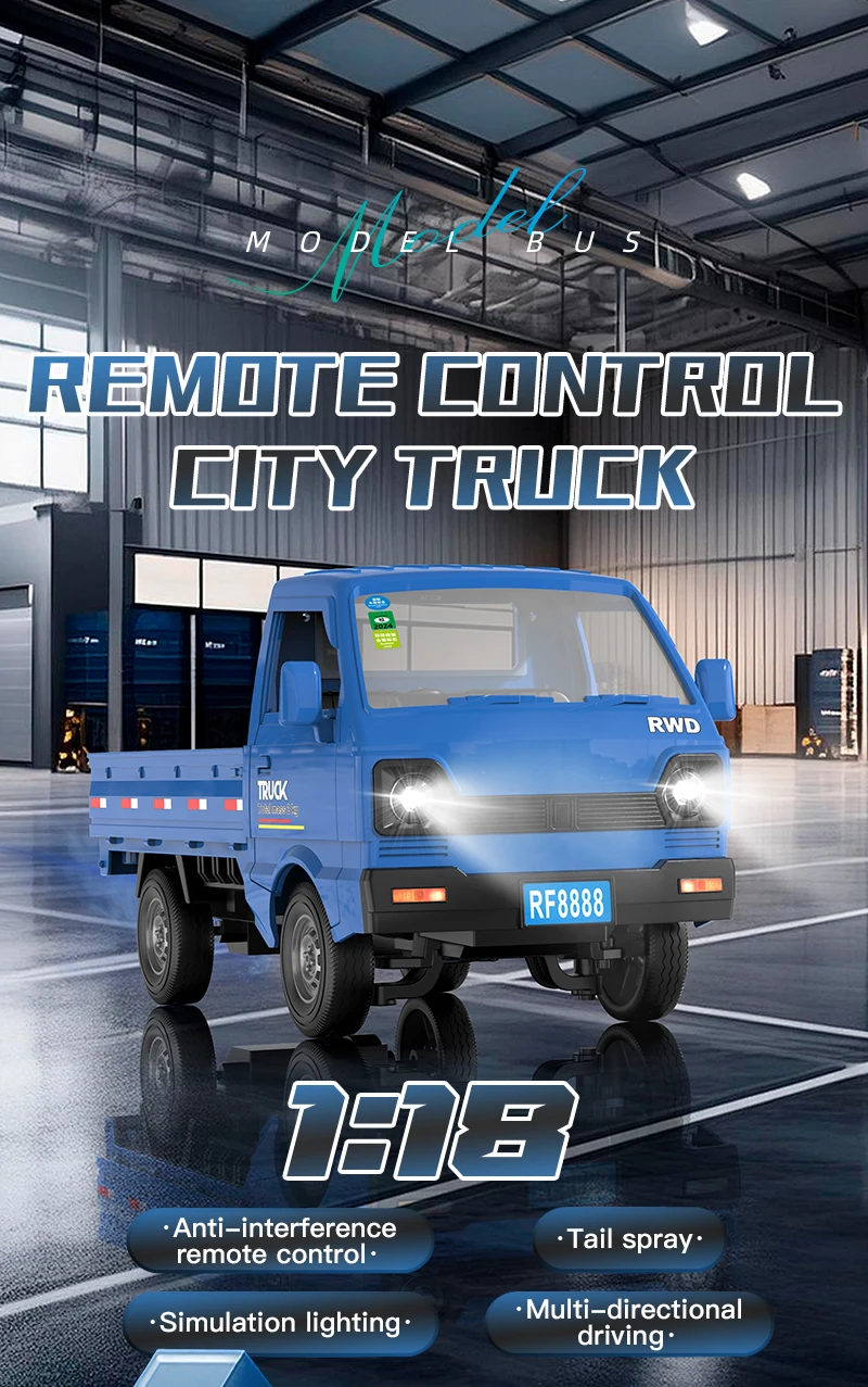 ZWN 1:16/1:18 RC AUTO Simulation Drift Klettern Lkw Led Licht Kleine Fracht Fernbedienung Elektrische Spielzeug Modell für Kinder Geschenke – Detail 3