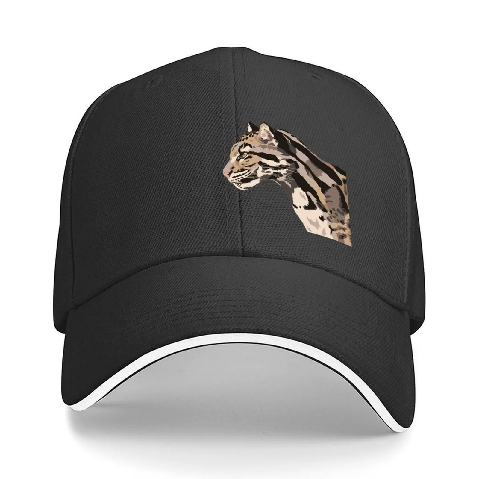 

Clouded Leopard Portrait Baseball Cap Hat Luxury Brand Dropshipping Bobble Hat Luxury Hat Woman Hats Men's