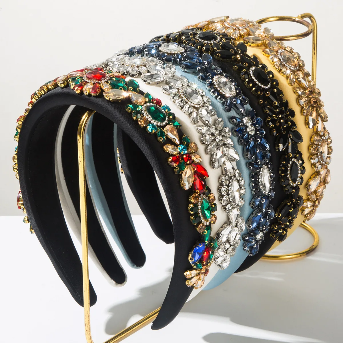 

European and American Fashion Baroque Full Diamond Sponge Diamond Court Style Retro Headband Hair Accessories