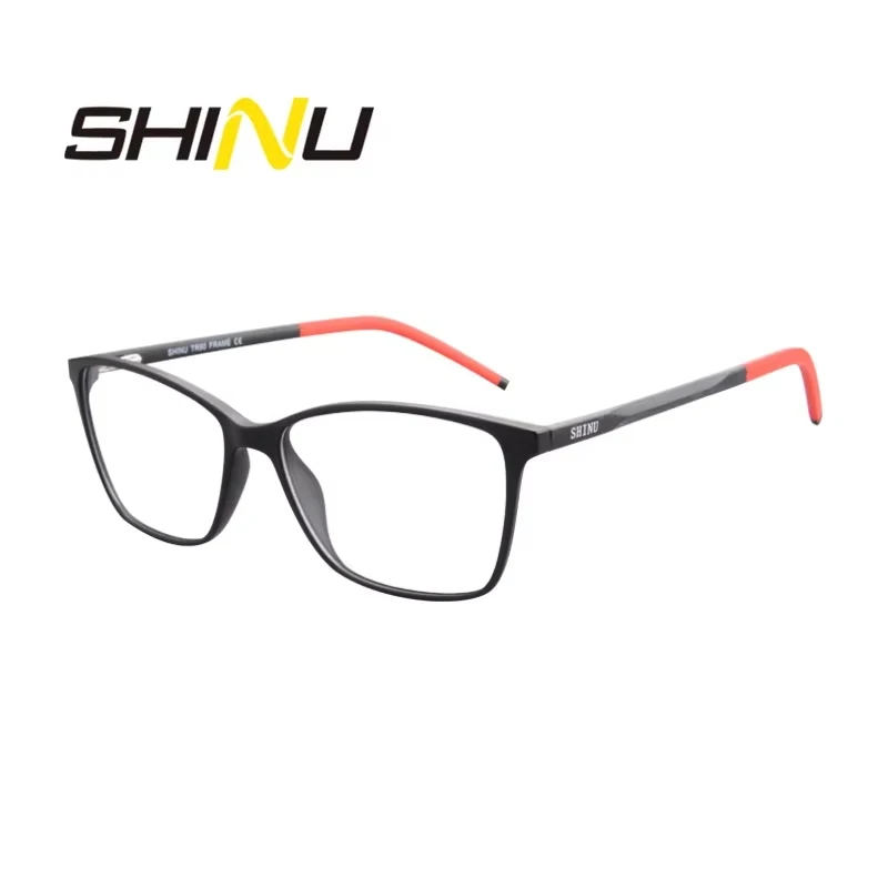 

SHINU Brand Anti Blue Light Glasses Miopia Multifocales Progresivos Prescription Glasses Men Women Photochromic Glasses