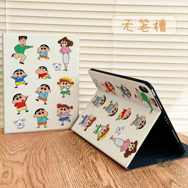 حافظة حماية لجهاز iPad Crayon Shin-chan من الرسوم المتحركة، حافظة ناعمة من السيليكون، مناسبة لجهاز iPad الجيل الحادي عشر 11/10.9/10.2/9.7/8.7 بوصة