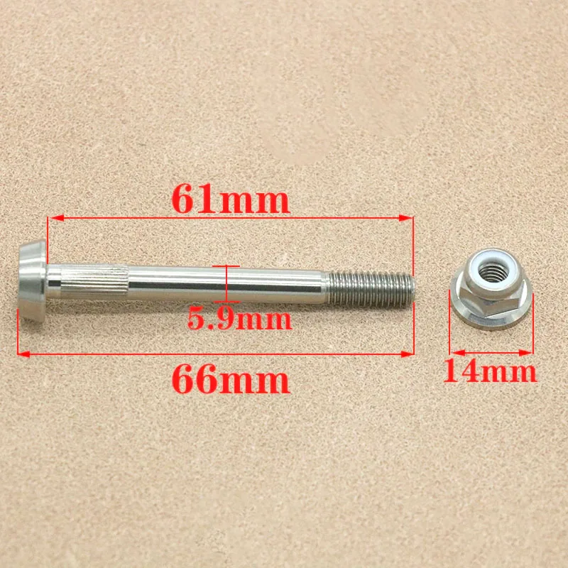 For  Brompton Ultra Light Titanium Bicycle Rear Shocks Bolts Nut Folding Bike Shock Absorber Parts
