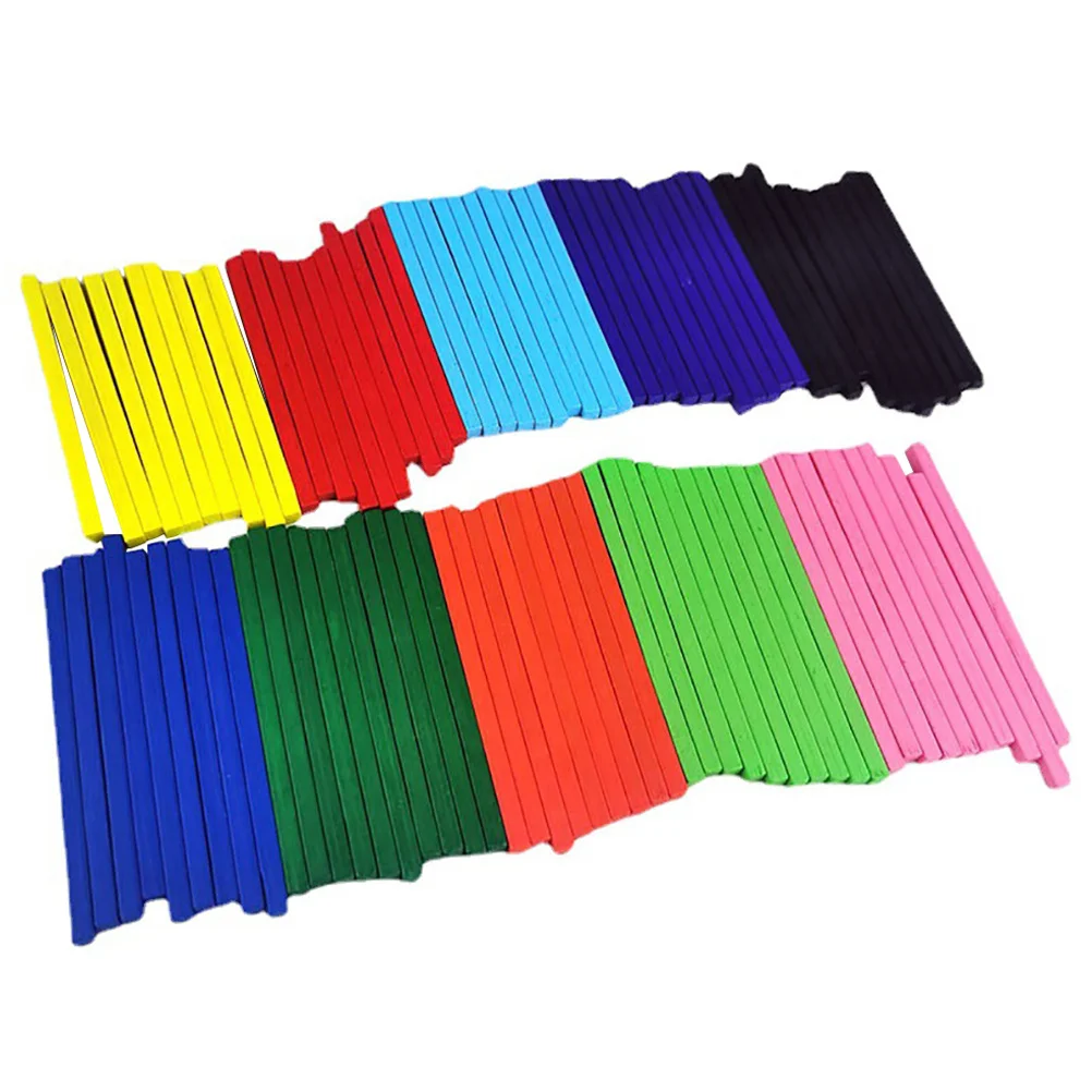 

1 set Math Manipulatives Kindergarten Counting Rods Early Education Bright Color Learning Sticks For Kids Arithmetic Training