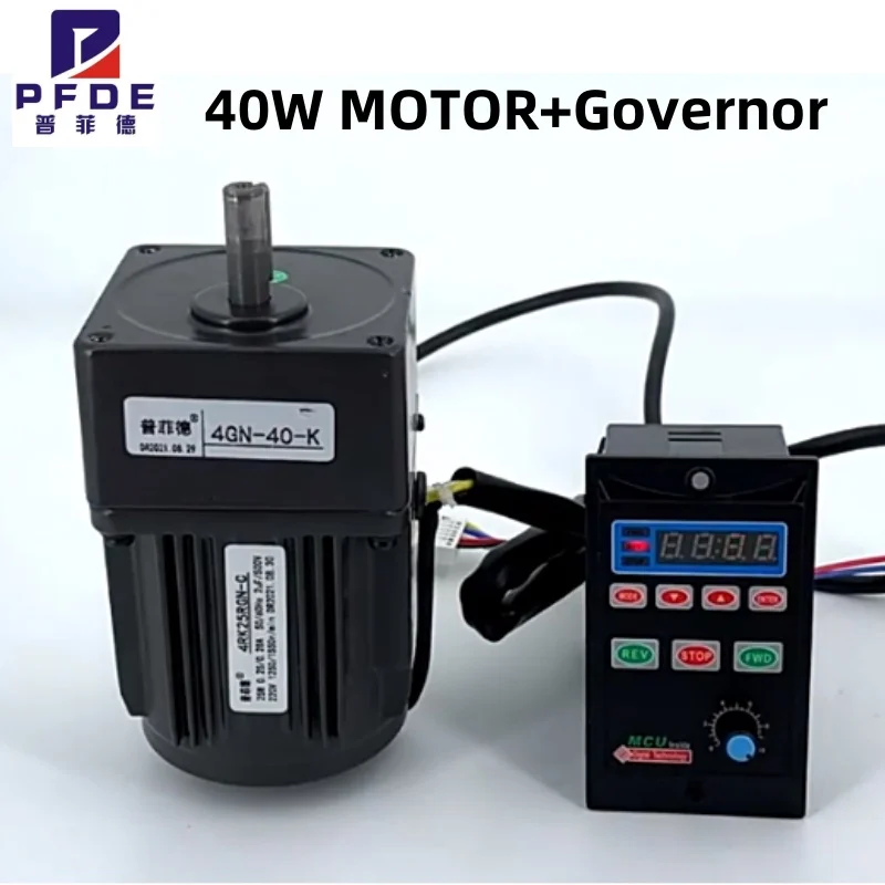 5RK40GN-CF 220V/110V AC Geared Motors 40W Induction Small Machine 1 to 3K-1 To 500K with Governor CW CCW SET