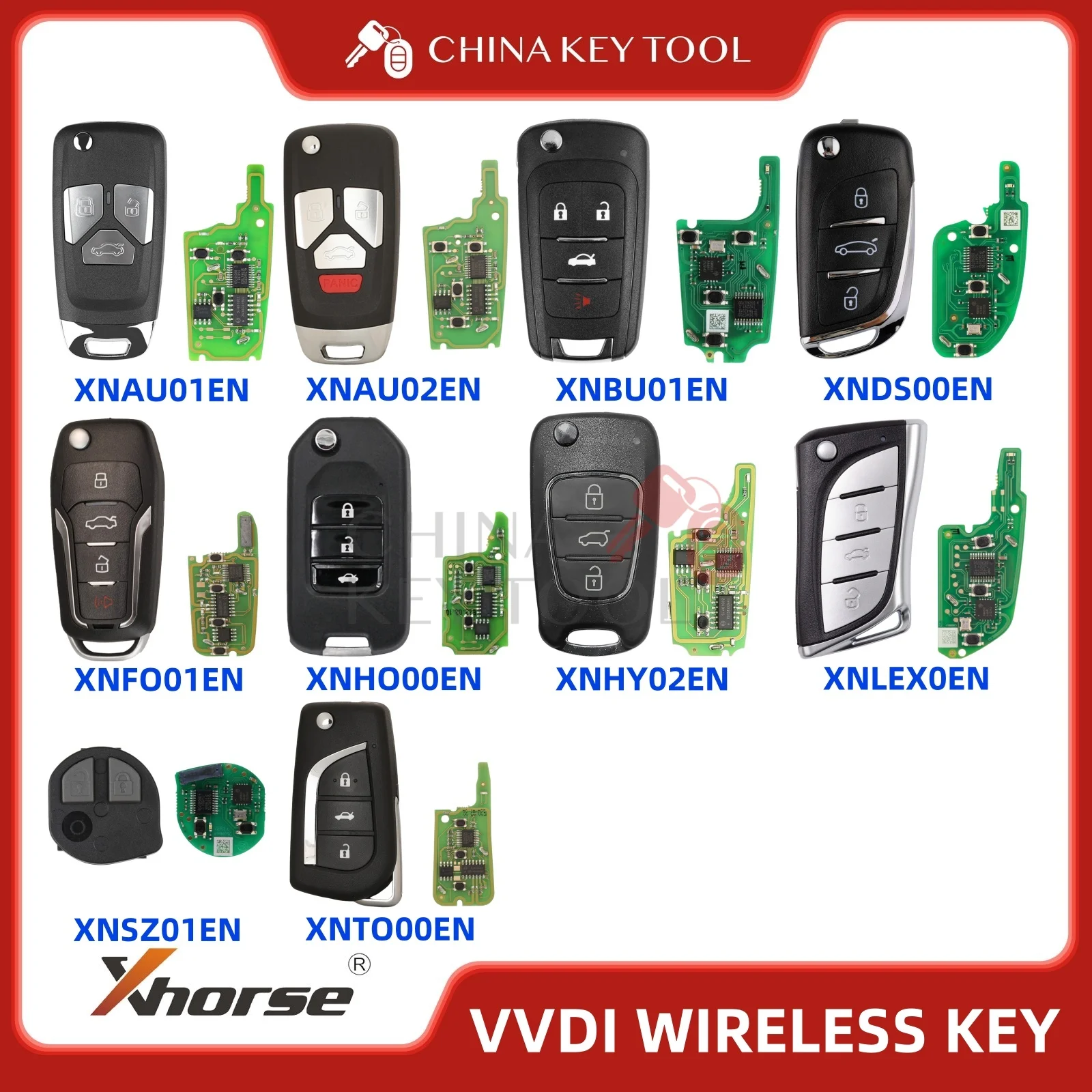 

Беспроводной универсальный флип-ключ Xhorse XNAU01EN XNBU01EN XNBU01EN XNDS00EN XNFO01EN XNHO00EN XNHY02EN XNLEX0EN XNSZ01EN
