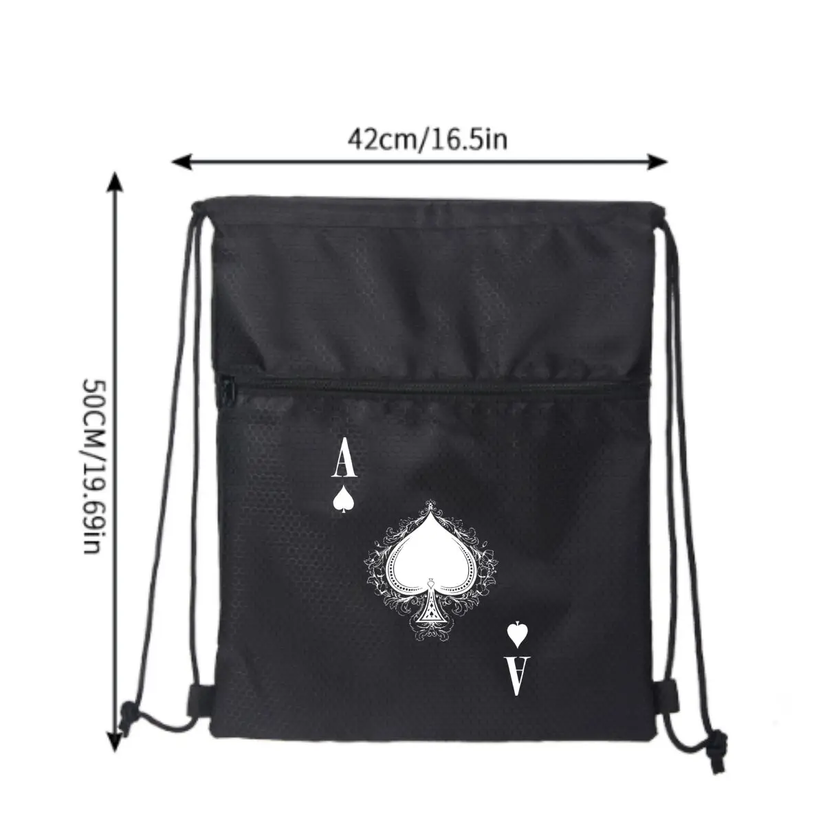 

Супер стильный рюкзак на шнурке Ace of Spades The Card of Mystery для мужчин и женщин, легкий повседневный рюкзак для повседневной носки