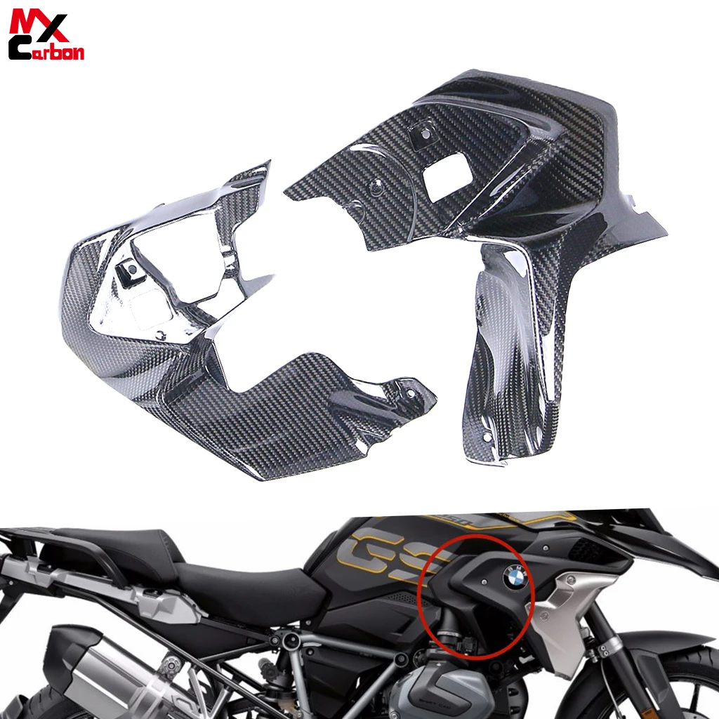 Motorcycle Side Panels Accessories for BMW R1200GS R1250GS 2020 2021 2022 2023 Real Carbon Fiber Intake Hood Fairing