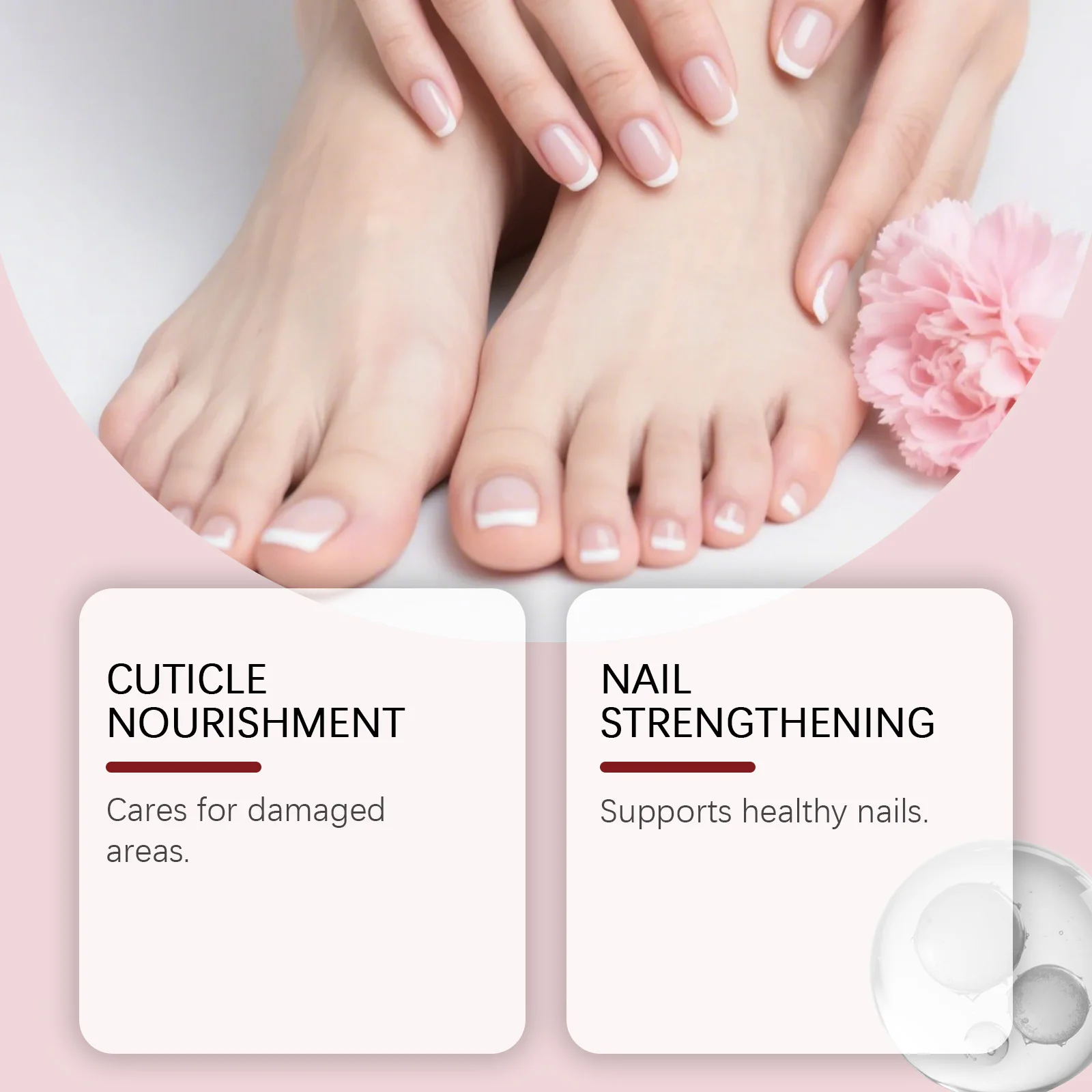 زيت البشرة المغذي اللطيف - العناية المرطبة بالأظافر والبشرة، تركيبة الاستخدام اليومي، أظافر ناعمة لامعة محمولة وطويلة الأمد