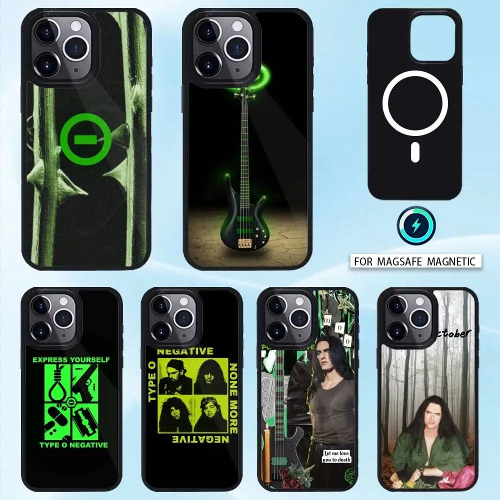 

Type O Negative Rock Band Phone Case For iPhone 16,15,14,13,12,Pro,Max For Magsafe Magnetic Wireless Charging