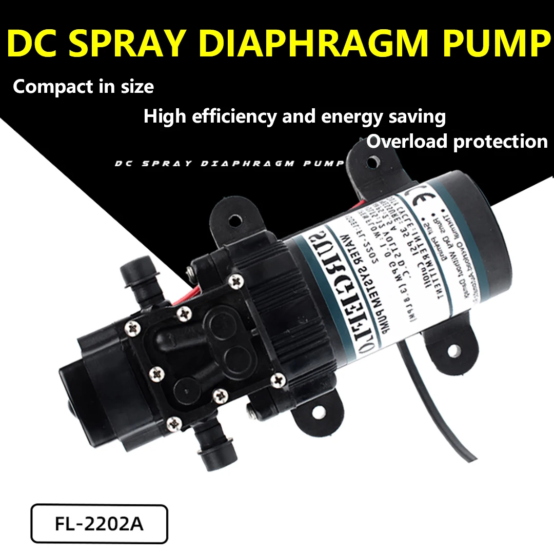 

DC12V/24V Mini Sprayer 3.8L Agricultural Electric Diaphragm Pump High Pressure Water Pump Portable Small Pump Stable Operation