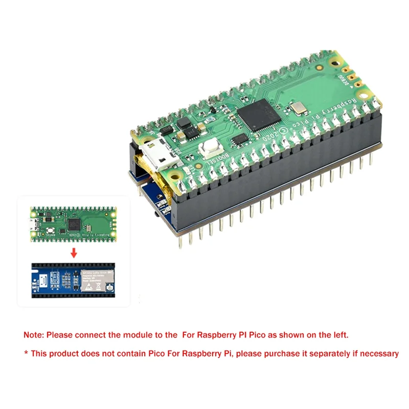 Expansão Módulo Board para Raspberry Pi, Pico lora Node, Suporte LoRaWAN Protocol, SX1262 863-870MHz