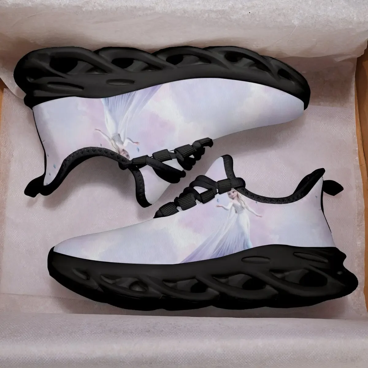 

Студенческая повседневная обувь Disney Frozen ELsa, новые детские кроссовки, кроссовки для бега для девочек, массивные кроссовки Zapatos Minnie Mouse Niña