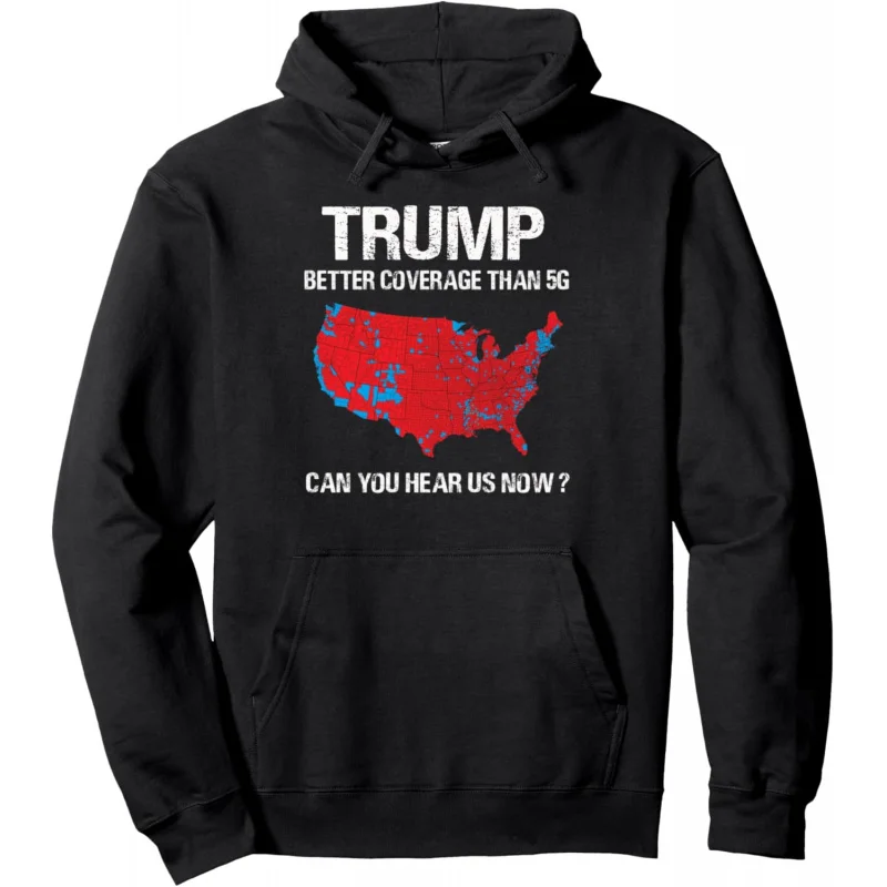 

Than 5G Funny Electoral Map Pullover Hoodie Loose men's and women's