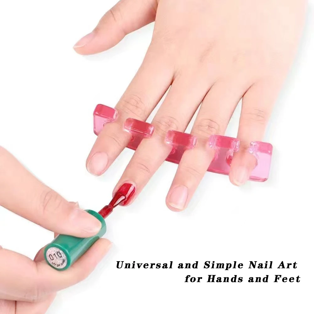 Separador de dedos de silicona suave, 2 par/bolsa, espaciador artístico Flexible para dedos del pie, separación de uñas encarnadas, dispositivo de tratamiento, corrección de dedos