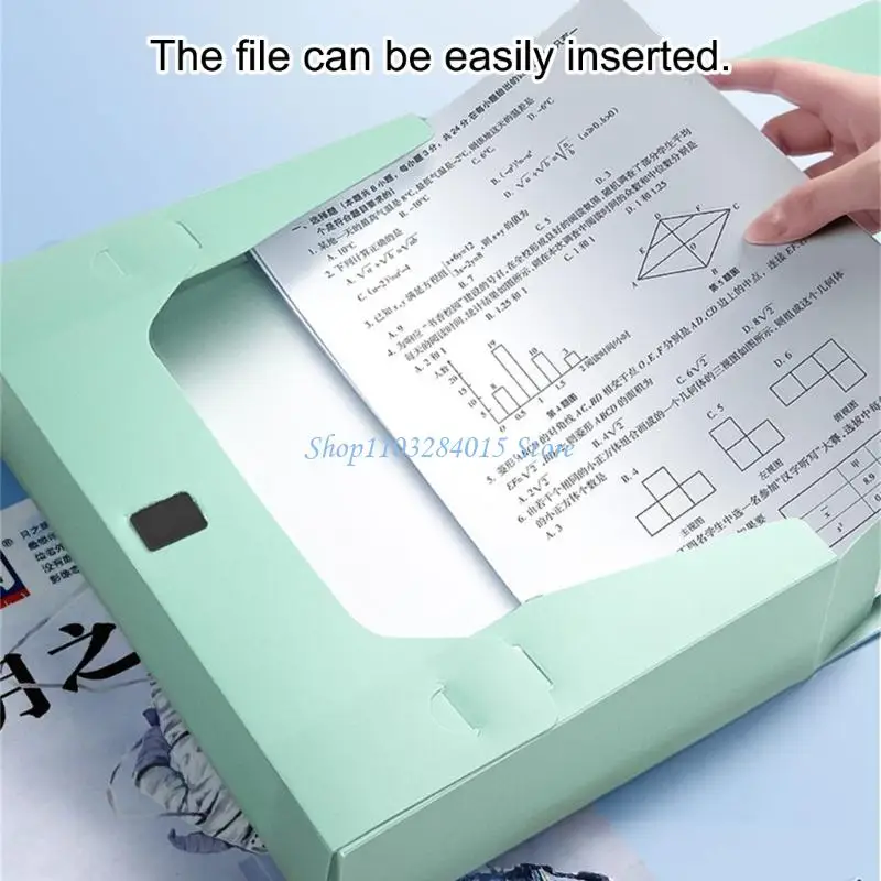 

R6FF Коробка для файлов большой емкости с прозрачным окном для этикеток, водонепроницаемый органайзер для документов, коробка