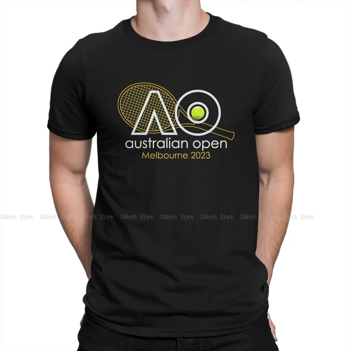 Australian Open Newest TShirt for Men Melbourne 2023 Round Neck Pure Cotton T Shirt Personalize Birthday Gifts Tops