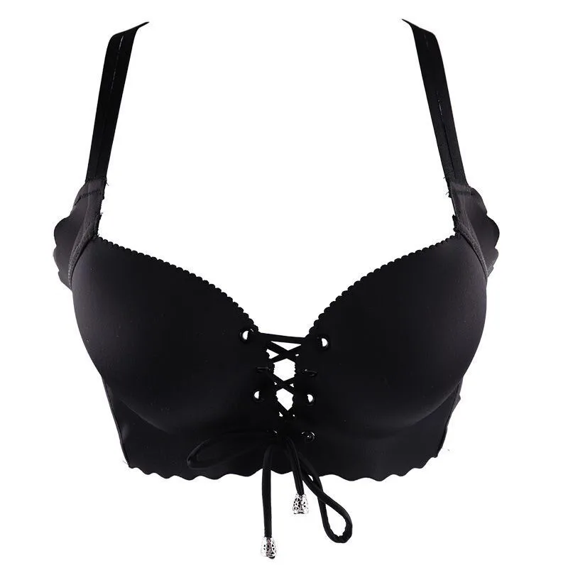 

Sexy Thickened Push Up Bra for Women, No Underwire Comfort Bras with Adjustable Drawstring, Padded Bralette Beautiful Back Desig