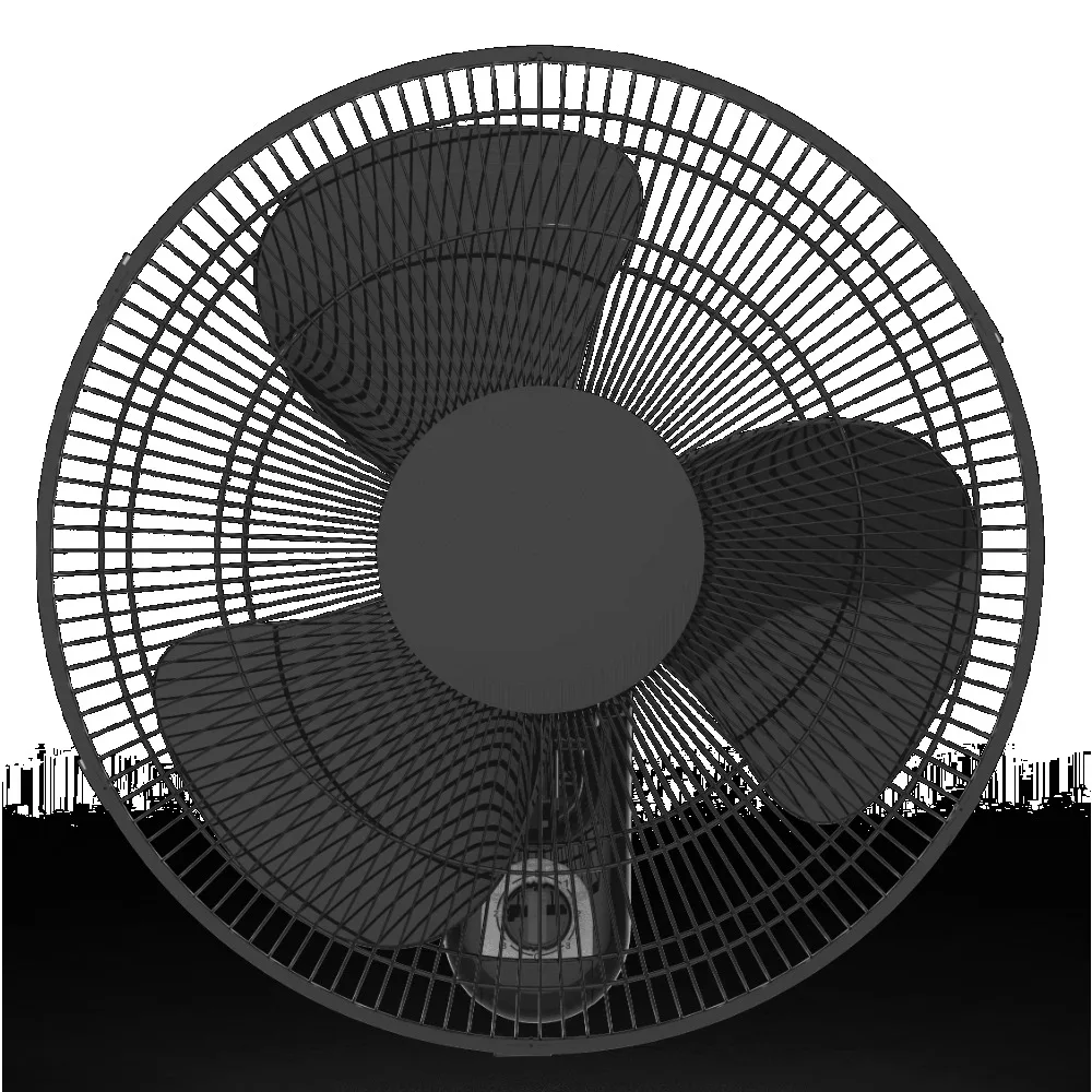 16" 3-Speed Oscillating Wall Mount Fan,New, Black