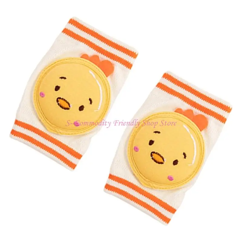 85AE Thickened Baby Kneepads Nonslip Design Crawling Protections for Infant 0-2 Year