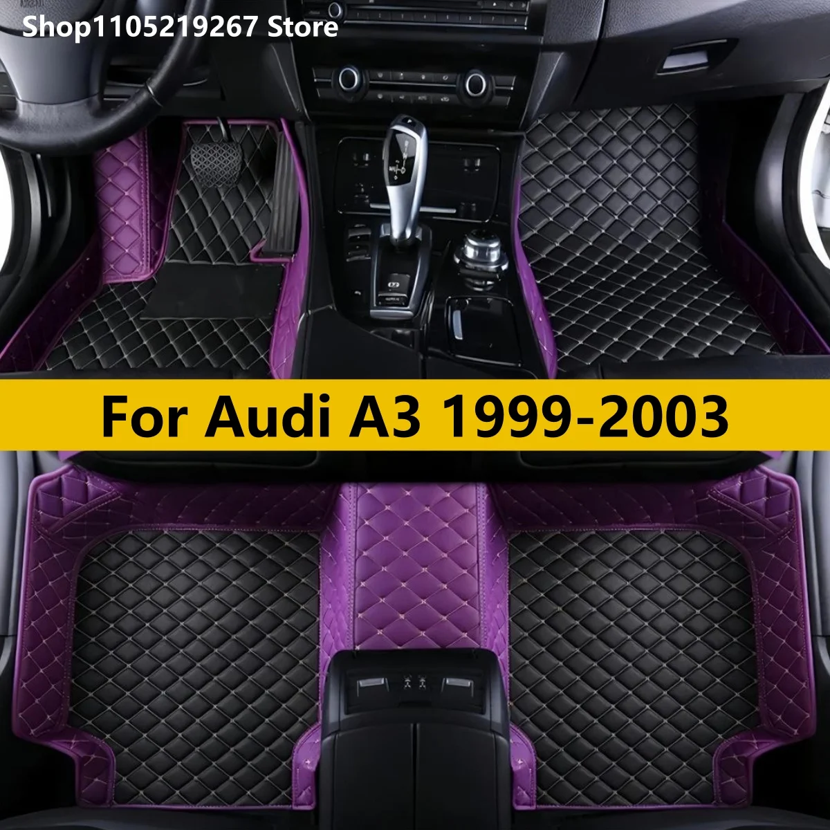 

Car Floor Mats Fit For Audi A3 8L 1999 2000 2001 2002 2003 Auto Custom Leather Carpet Pads Full Set Vehicle Matts Foot Rugs