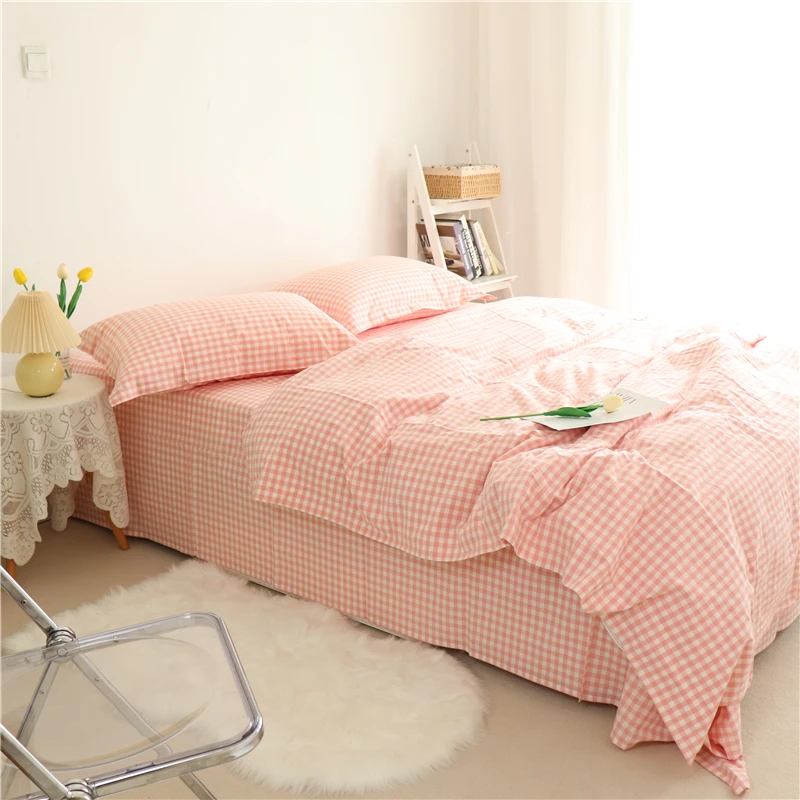 

Cover Hotel Bed Pillowcase Sheet Duvet Comfortable Soft Cotton Flat Fitted Modern Set Nordic Bedding 4-Piece 3-Piece Breathable