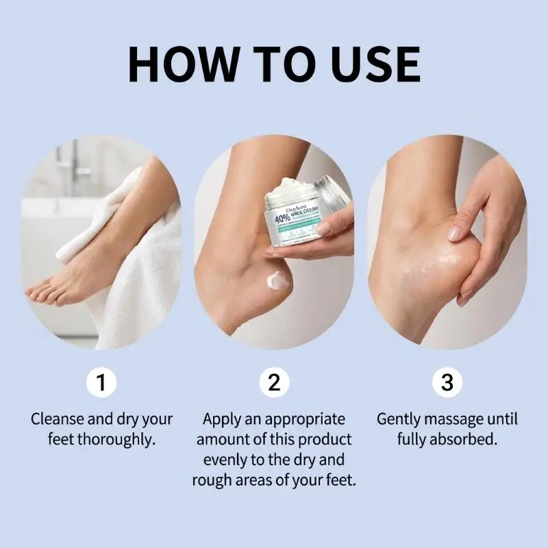 OceAura Gentle Moisturizing Foot Cream Hydrate Nourish Make Foot Skin Delicate Smooth Daily Care