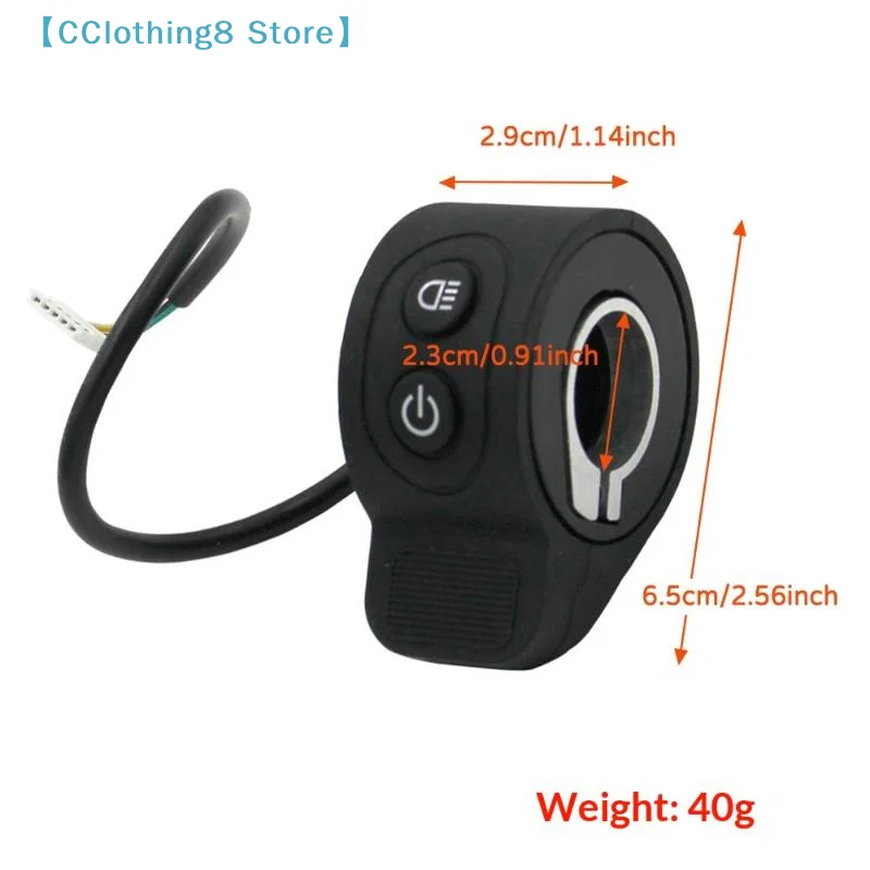 1Pcs Electric Scooter Finger Throttle Accelerator Speed Controller With Headlight Switch Button ForHX X6 X7 Scooter 【AliS8】 image 6