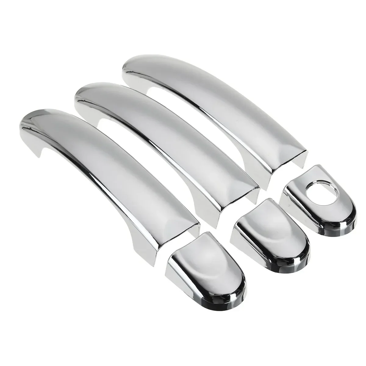 6Pcs Chrome 3 Door Handle Cover Trim Set For VW Transporter T5 Caravelle Caddy Multivan 2003-2009